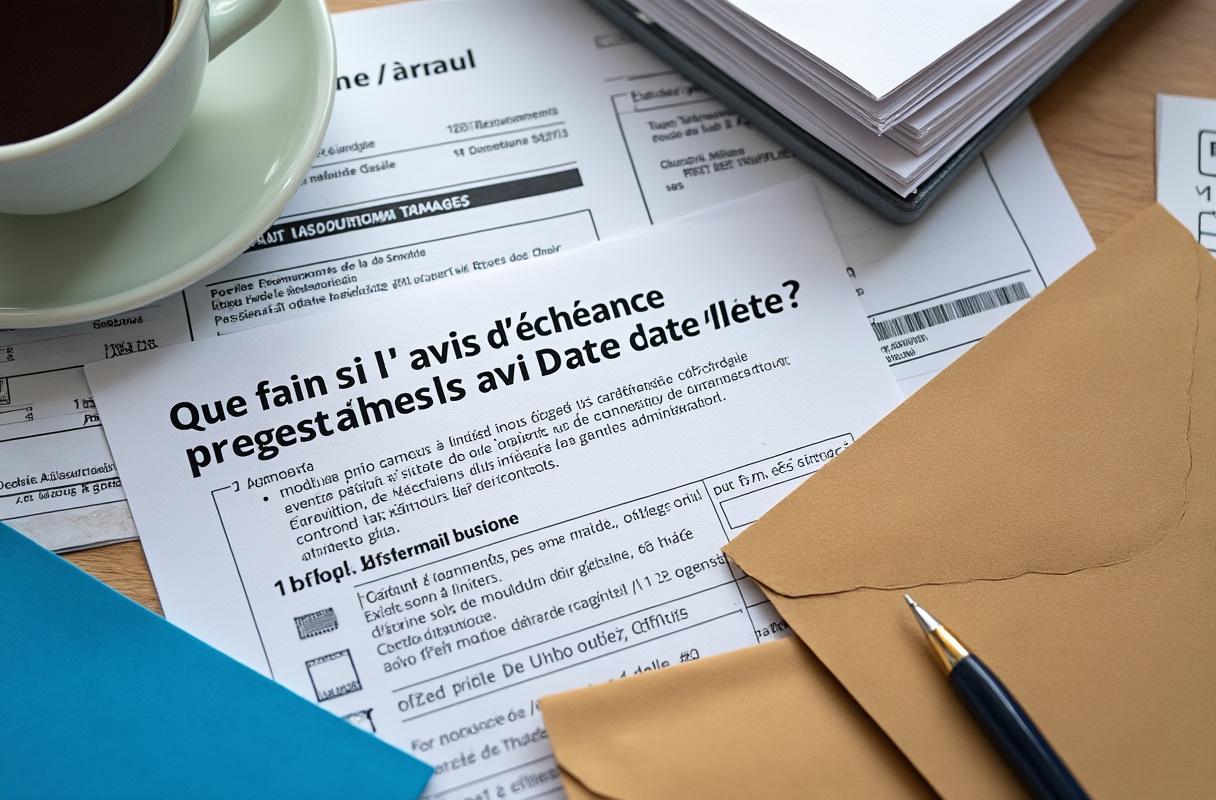 Que faire si l&rsquo;avis d&rsquo;échéance ne mentionne pas la date limite ?